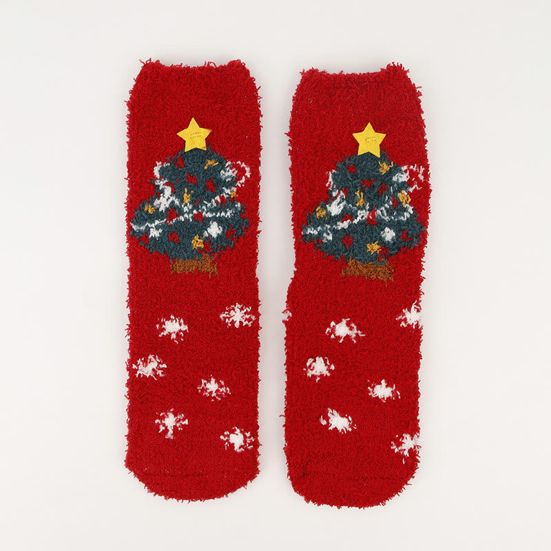 Chaussettes de Noël chaudes en polaire corail (3 paires) - image 16