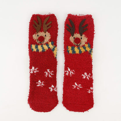 Chaussettes de Noël en polaire corail grande taille (3 paires) - image 15