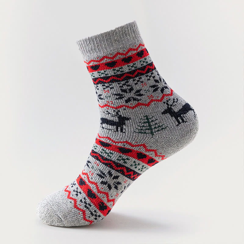 Chaussettes de Noël à motif flocon de neige (6 paires) - image 1