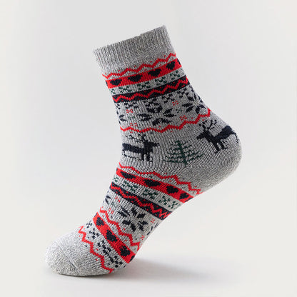 Chaussettes de Noël à motif flocon de neige (6 paires) - image 1