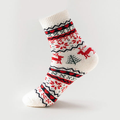 Chaussettes de Noël à motif flocon de neige (6 paires) - image 2