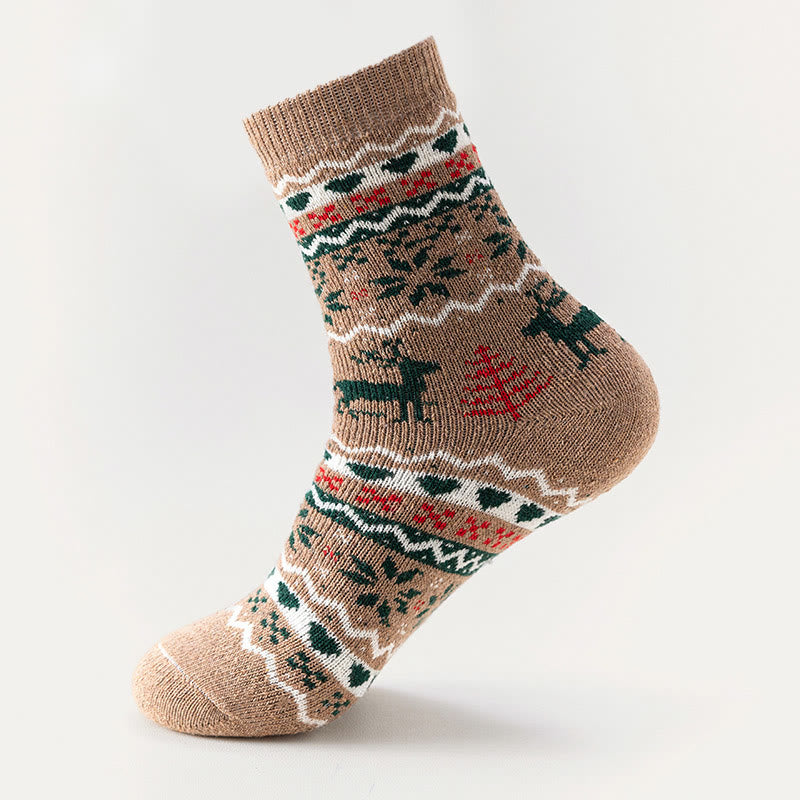Chaussettes de Noël à motif flocon de neige (6 paires) - image 4