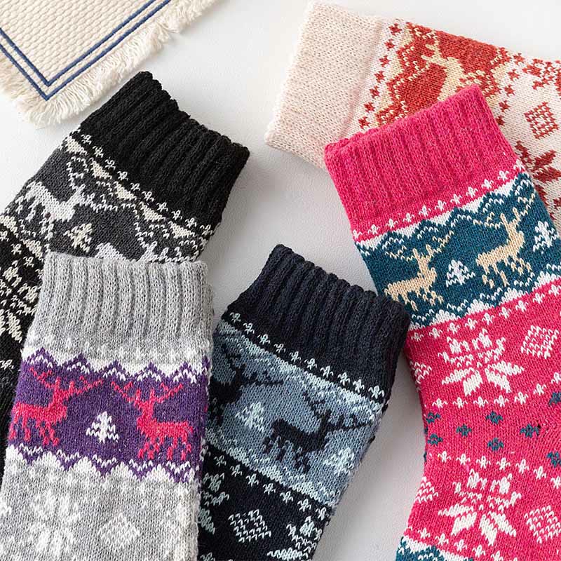 Chaussettes de Noël série Elk Quarter (5 paires) - image 4