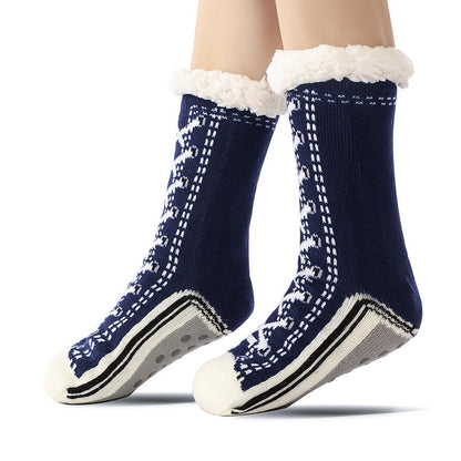 Chaussons-chaussettes à lacets 3D - Bleu marine - EU37-40 (US4-7) - image 3