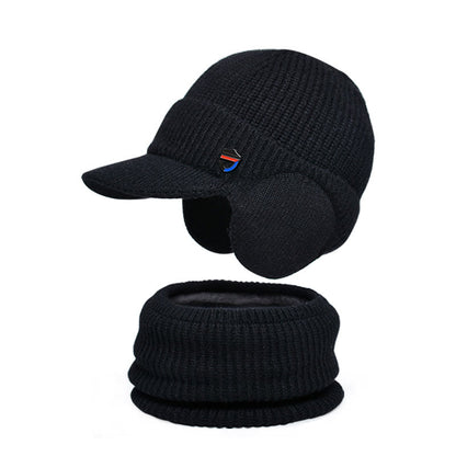 Ensemble 2 en 1 : cache-oreilles, bonnet, écharpe et bonnet - Noir - Taille unique - image 9