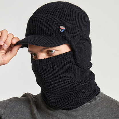 Ensemble 2 en 1 : cache-oreilles, bonnet, écharpe et bonnet