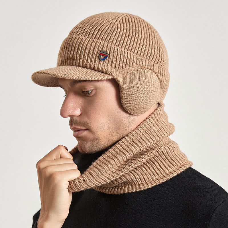Ensemble 2 en 1 : cache-oreilles, bonnet, écharpe et bonnet - image 4