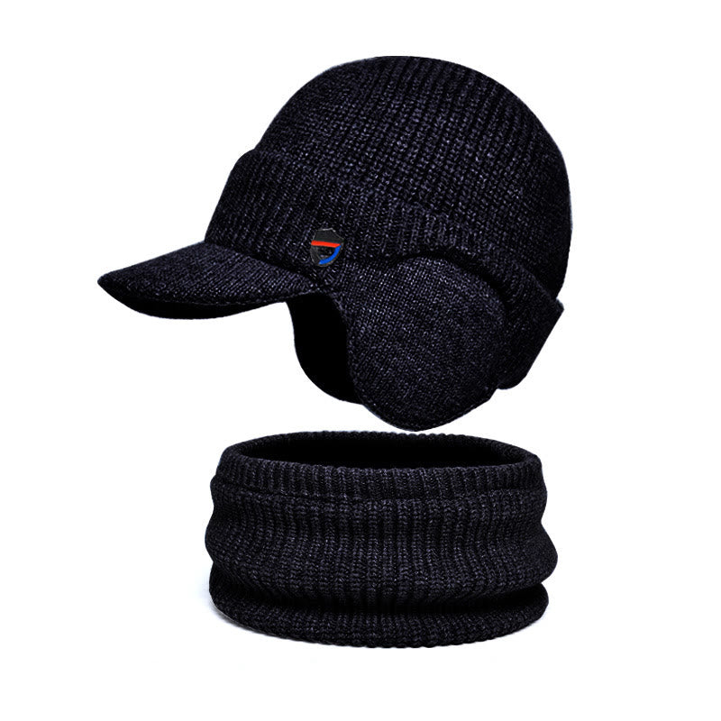 Ensemble 2 en 1 : cache-oreilles, bonnet, écharpe et bonnet - Gris - Taille unique - image 13