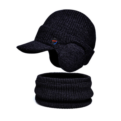 Ensemble 2 en 1 : cache-oreilles, bonnet, écharpe et bonnet - Gris - Taille unique - image 13