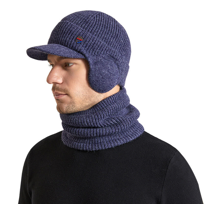 Ensemble 2 en 1 : cache-oreilles, bonnet, écharpe et bonnet - image 5