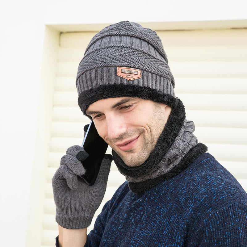 Ensemble 3 en 1 de gants chauds d'hiver, bonnet et écharpe - image 5