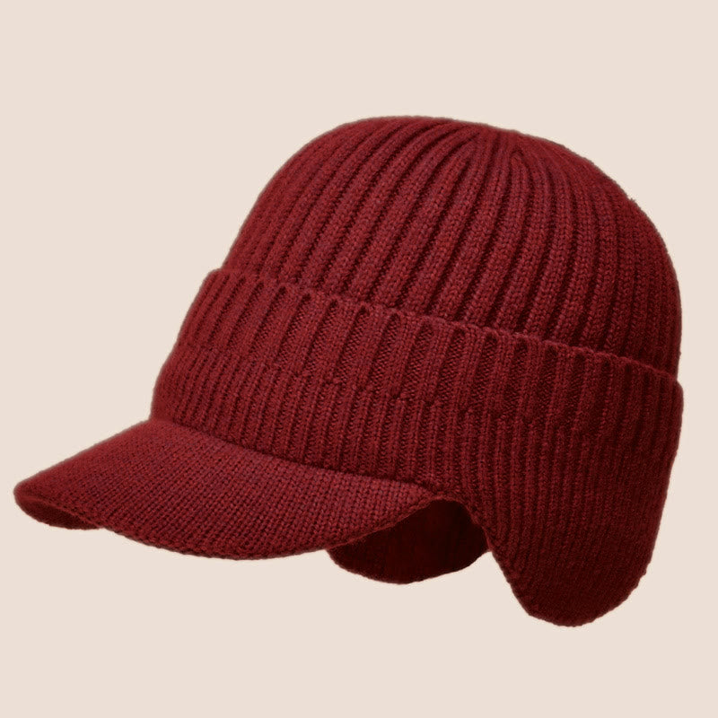  Chauffe-chapeau avec oreillettes chaudes - Vin - Taille unique - image 8