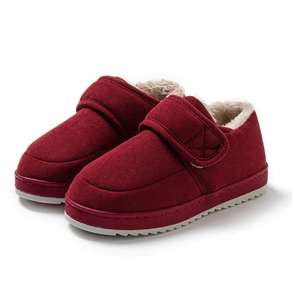 Chaussons d'intérieur d'hiver grande taille - Vin - EU44-45 (US10-11) - image 10