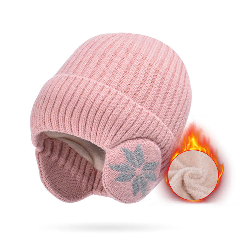 Bonnet cache-oreilles flocon de neige - Rose - Taille unique - image 13