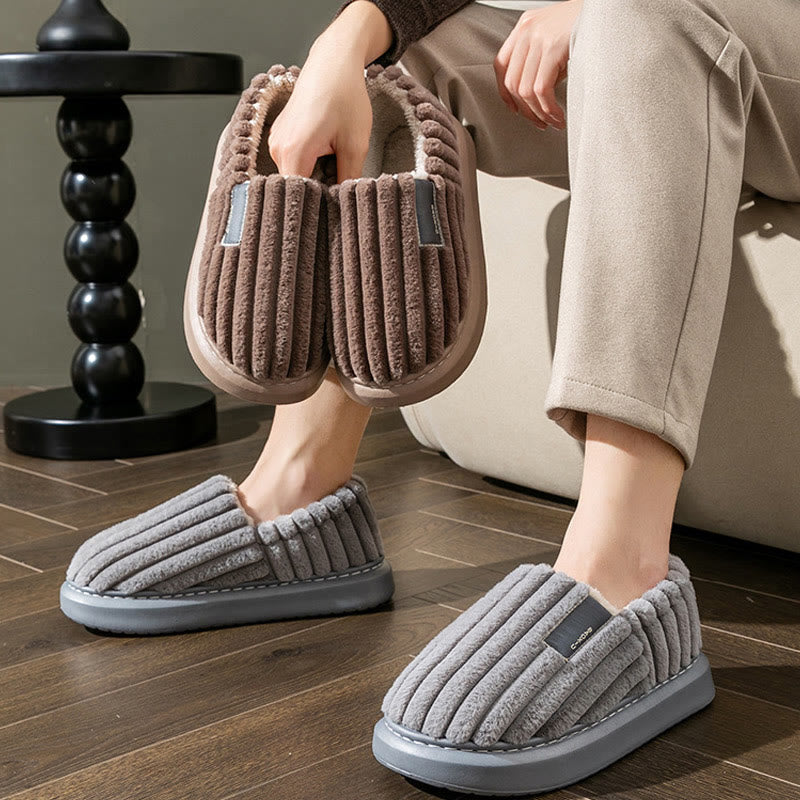 Chaussons d'hiver en peluche grande taille - image 0