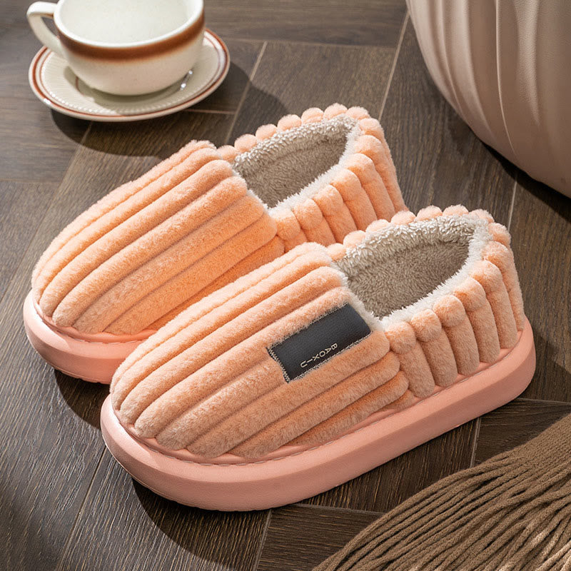 Chaussons d'hiver en peluche grande taille - Rose - EU48-49 (US13-14) - image 10