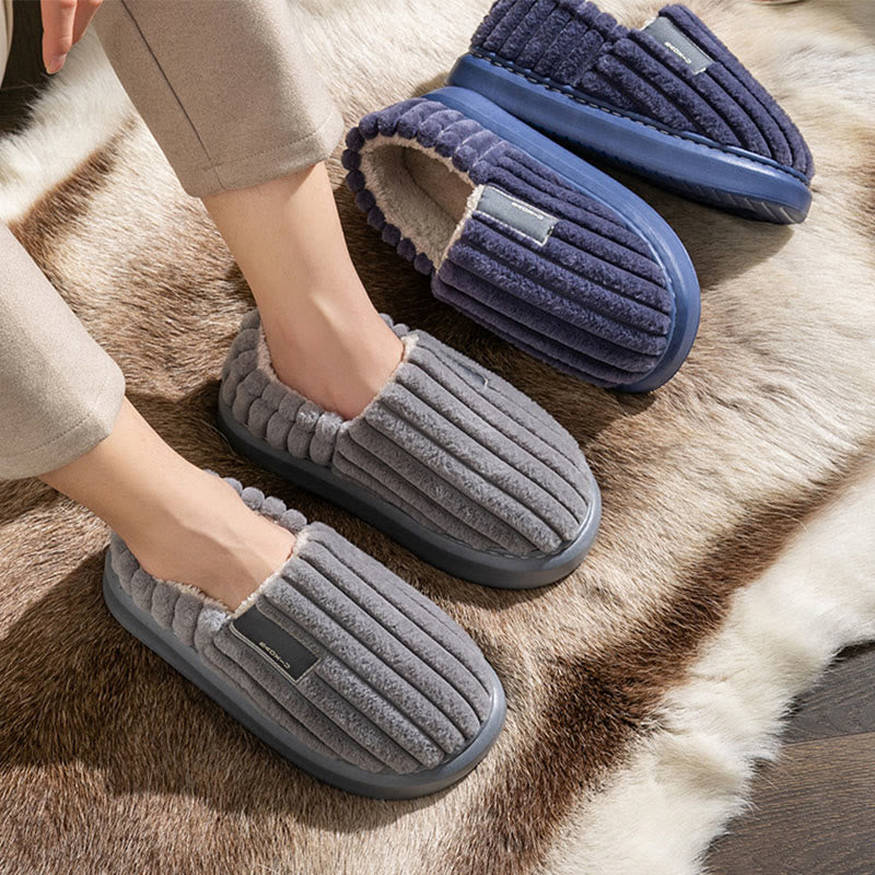 Chaussons d'hiver en peluche grande taille - image 1