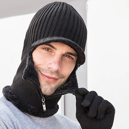 Ensemble bonnet et gants zippés 2 en 1 - image 4