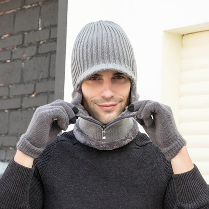 Ensemble bonnet et gants zippés 2 en 1 - image 12