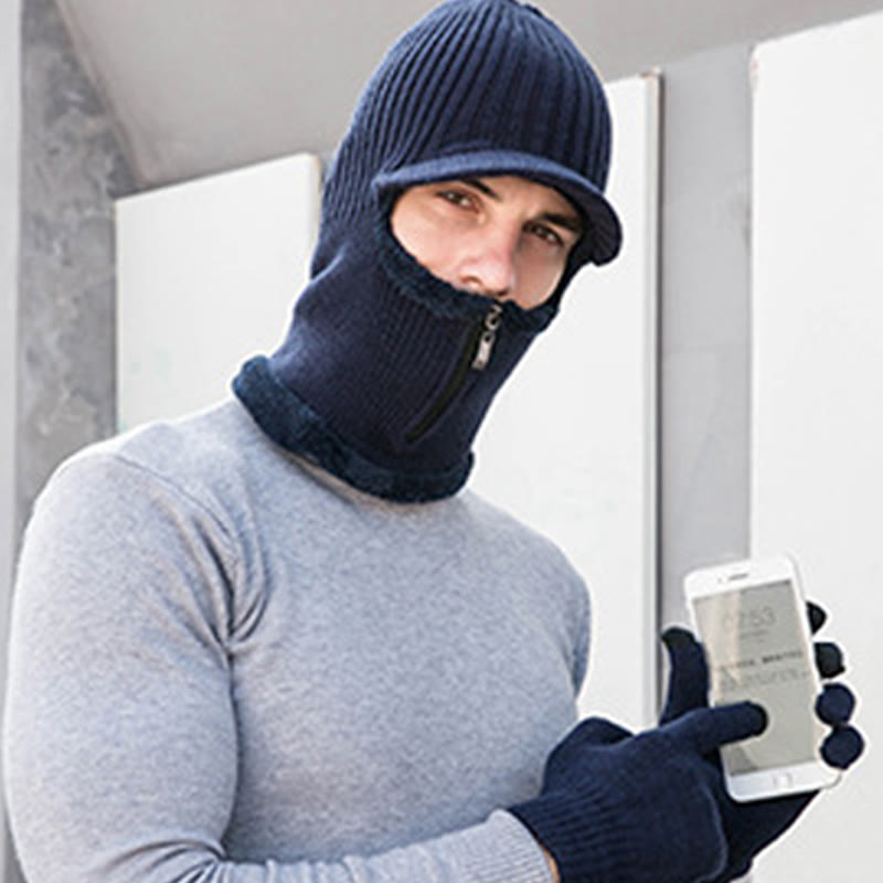 Ensemble bonnet et gants zippés 2 en 1 - image 9