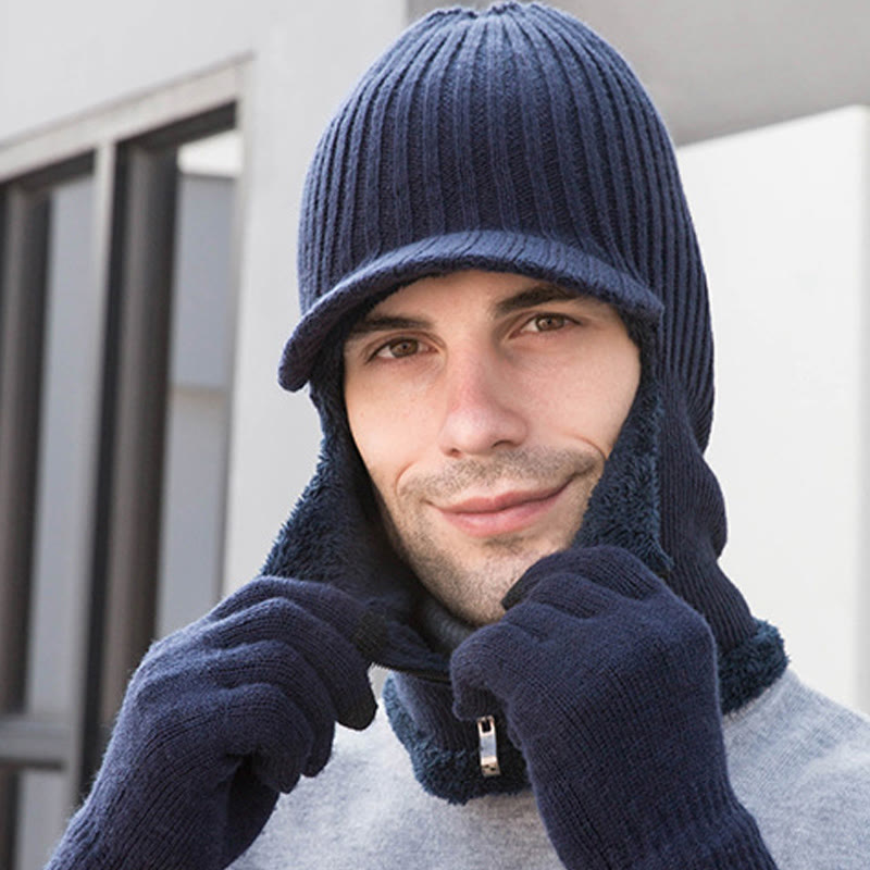 Ensemble bonnet et gants zippés 2 en 1 - image 7