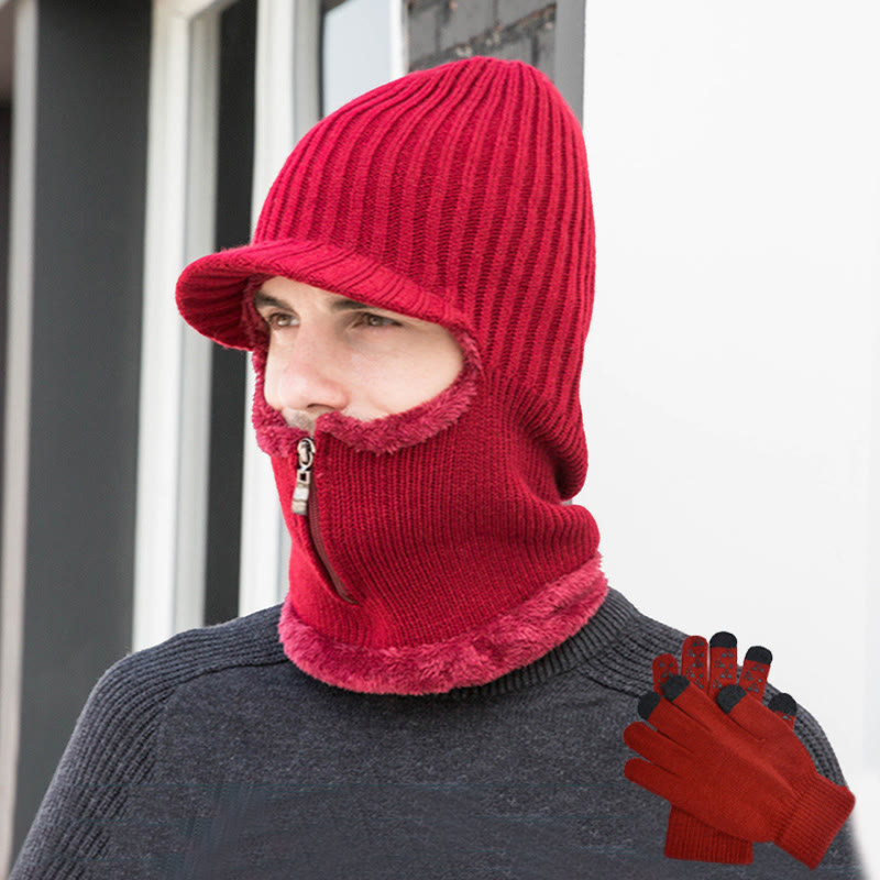 Ensemble bonnet et gants zippés 2 en 1 - image 13