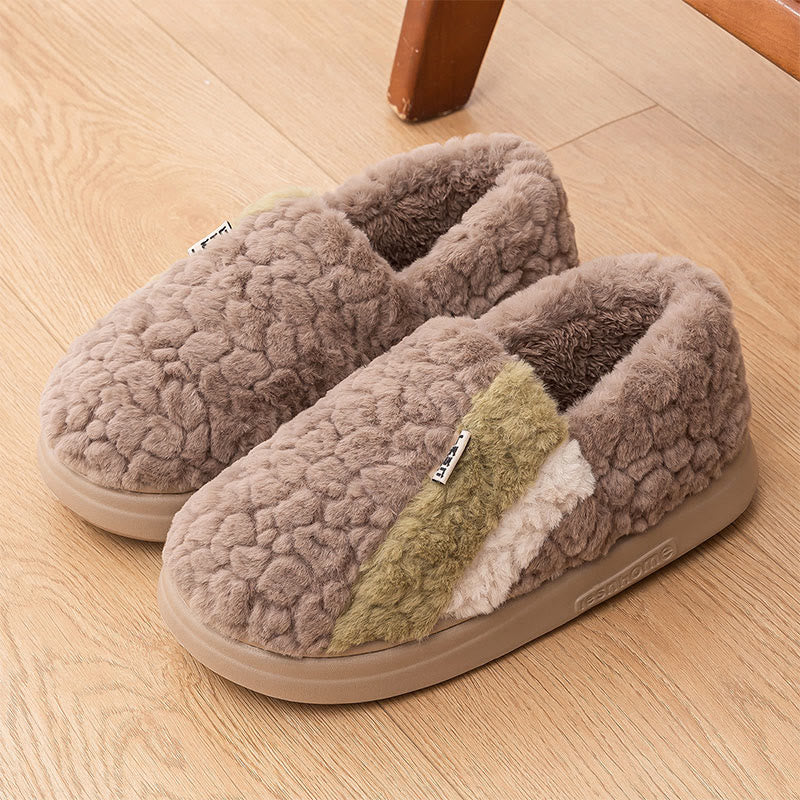 Chaussons grande taille assortis aux couleurs - Café - EU43-44 (US9-10) - image 9