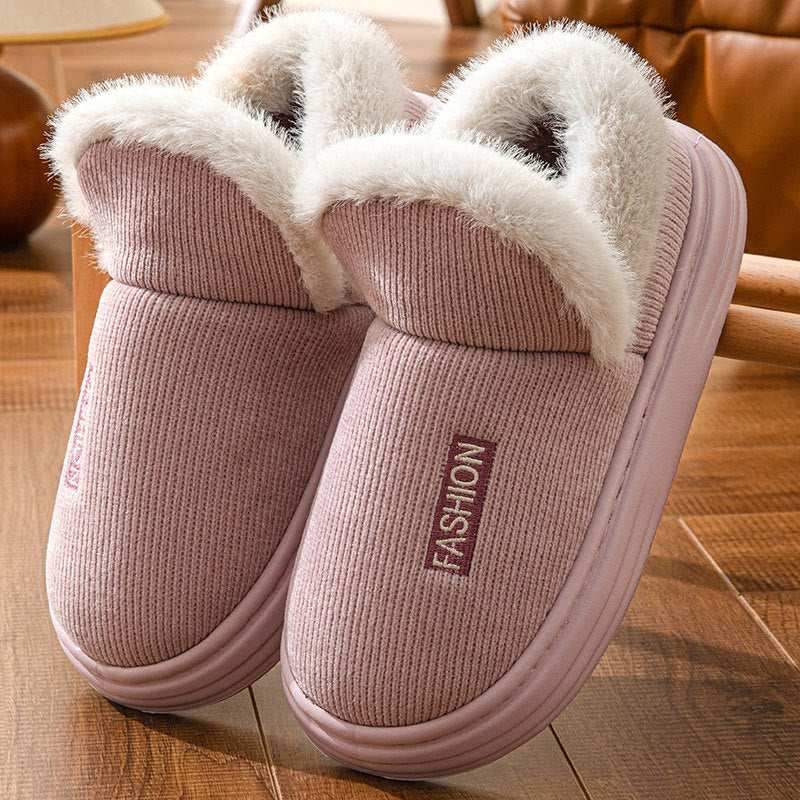 Chaussons chauds et doux pour la peau grande taille - Violet - EU45-46 (US11-12) - image 6