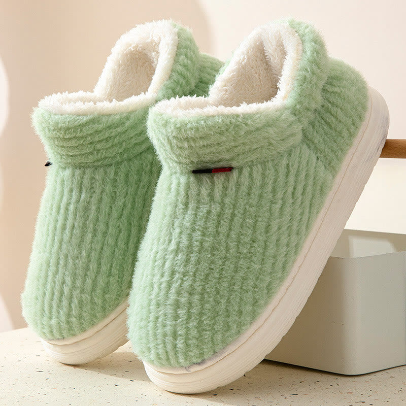Chaussons confortables couleur bonbon grande taille - Vert - EU45-46 (US11-12) - image 9