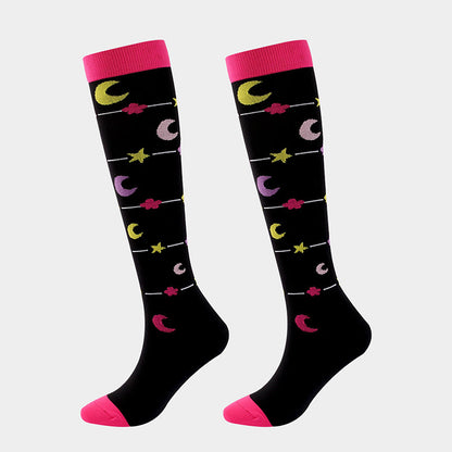 Chaussettes de compression de sport mignonnes et tendance (7 paires)
