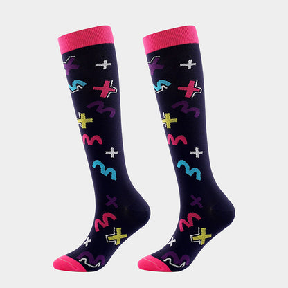 Chaussettes de compression de sport mignonnes et tendance (7 paires)
