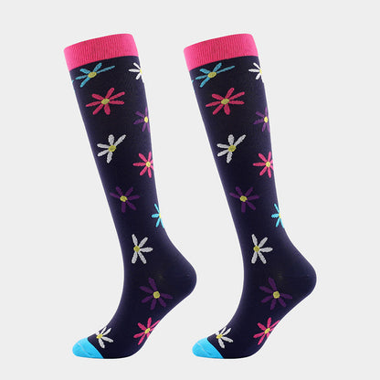 Chaussettes de compression de sport mignonnes et tendance (7 paires)