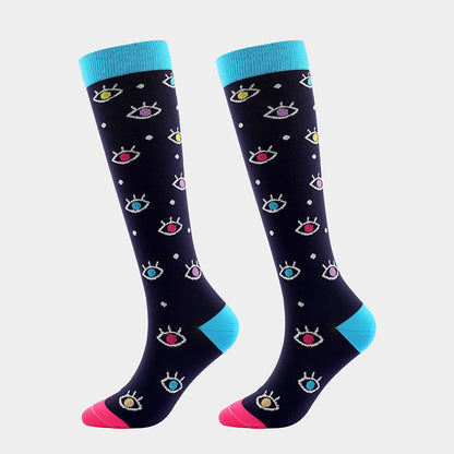 Chaussettes de compression de sport mignonnes et tendance (7 paires)