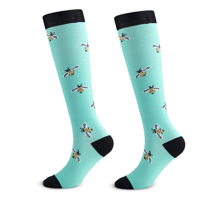 Chaussettes de compression hautes motif fruits et animaux (6 paires) - image 2