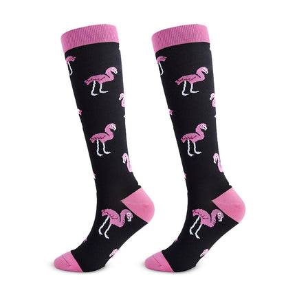 Chaussettes de compression hautes motif fruits et animaux (6 paires) - image 6