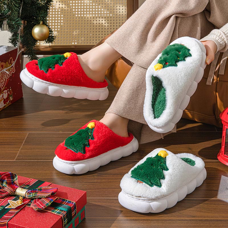Chaussons sapin de Noël grande taille - image 1
