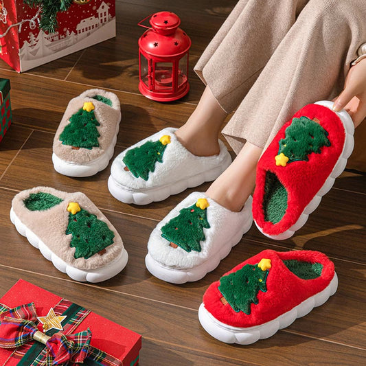 Chaussons sapin de Noël grande taille - image 0
