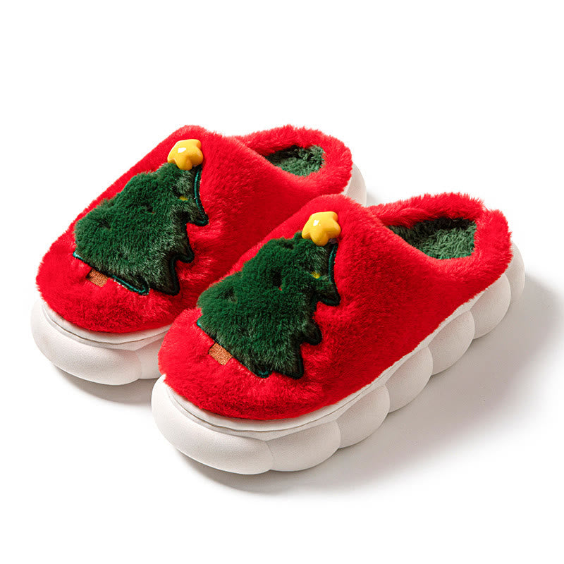 Chaussons sapin de Noël grande taille - Rouge - EU44-45 (US10-11) - image 9