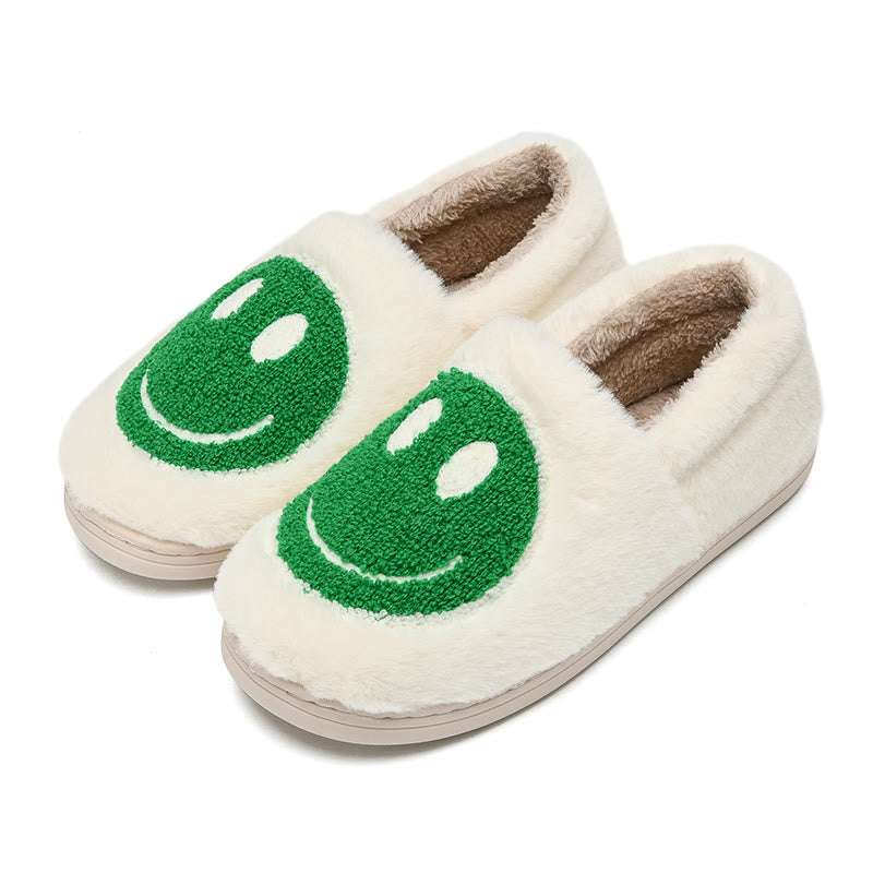 Chaussons colorés grande taille à motif smiley - Vert - EU50-51 (US15-16) - image 9