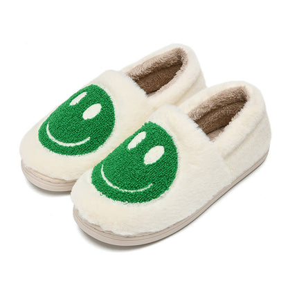 Chaussons colorés grande taille à motif smiley - Vert - EU50-51 (US15-16) - image 9