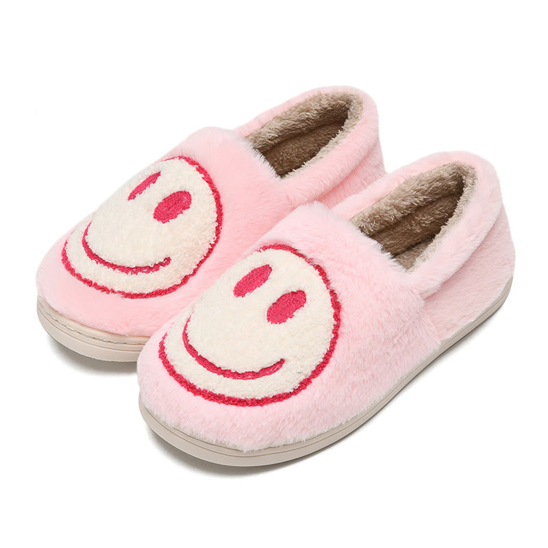 Chaussons colorés grande taille à motif smiley - Rose - EU50-51 (US15-16) - image 3
