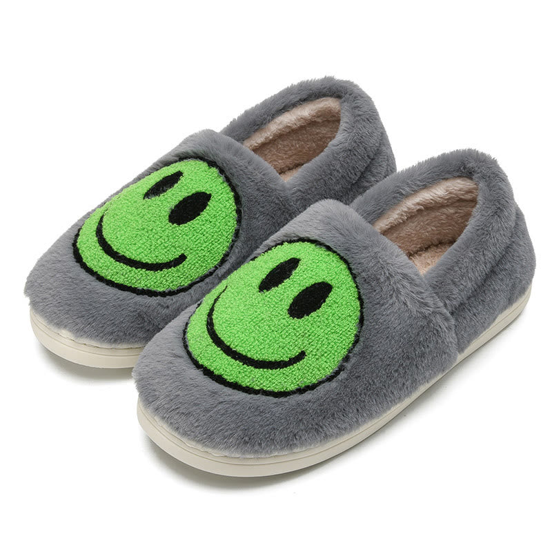 Chaussons colorés grande taille à motif smiley - Gris - EU50-51 (US15-16) - image 6