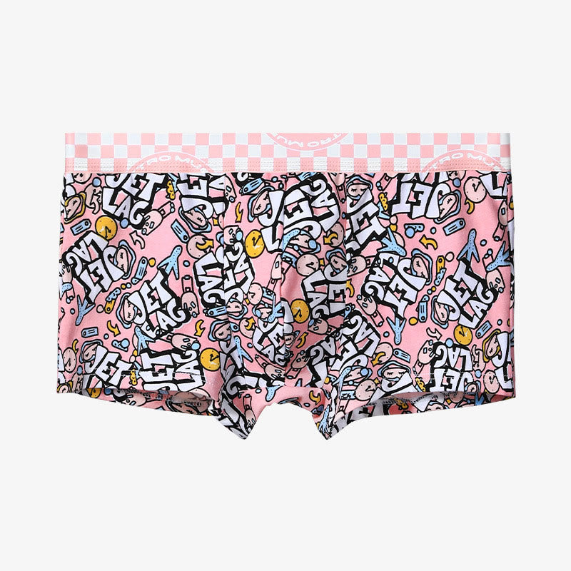 Boxers roses grande taille (lot de 4)