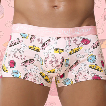 Boxers roses grande taille (lot de 4)