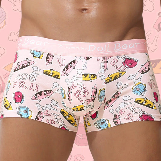 Boxers roses grande taille (lot de 4)