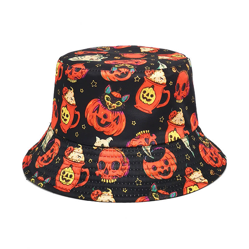 Chapeau bob Crazy Pumpkin grande taille - Noir - Taille unique - image 0