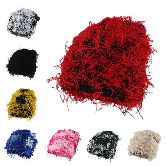 Bonnet tricoté unisexe grande taille