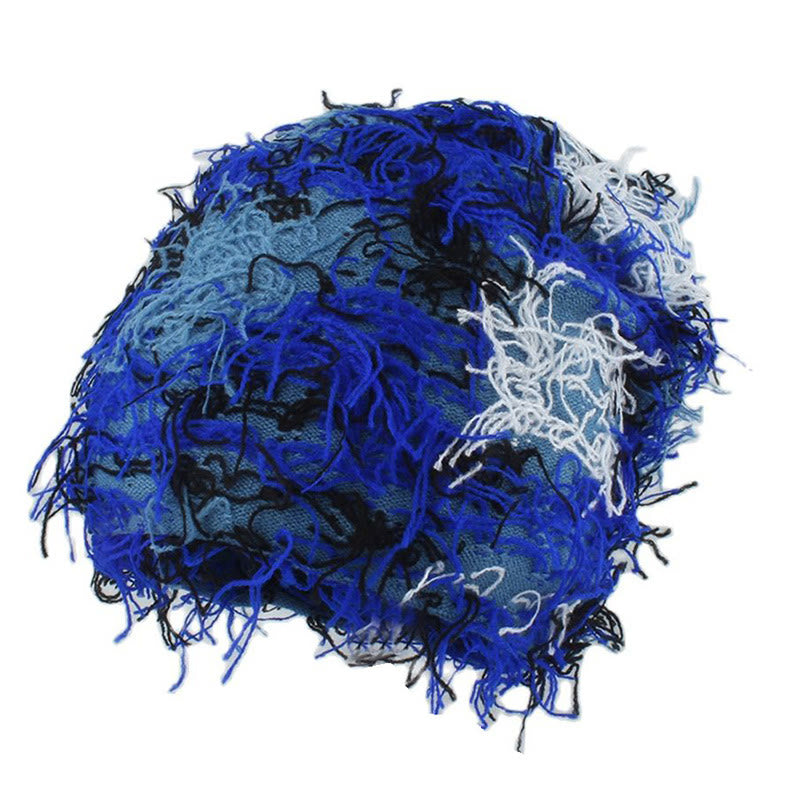 Bonnet tricoté unisexe grande taille - Bleu marine - Taille unique - image 4