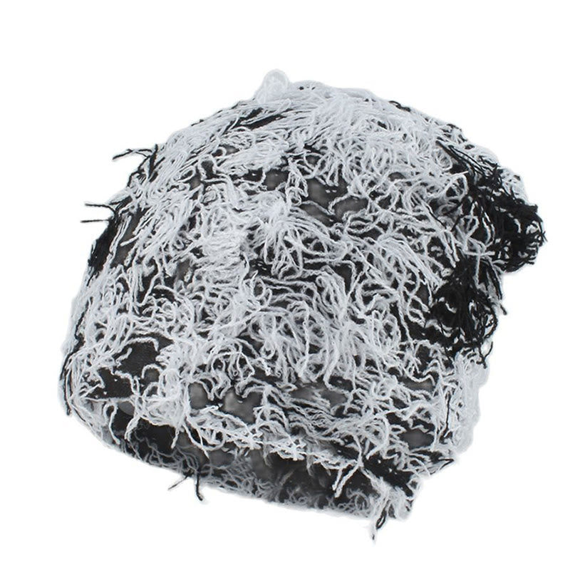Bonnet tricoté unisexe grande taille - Blanc - Taille unique - image 8
