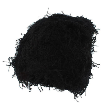 Bonnet tricoté unisexe grande taille